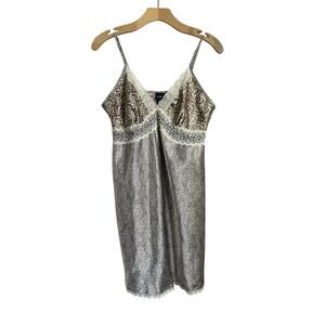 Y2K Secret Treasures Satin Lace Mini Slip Dress Lingerie Nightgown 12/14